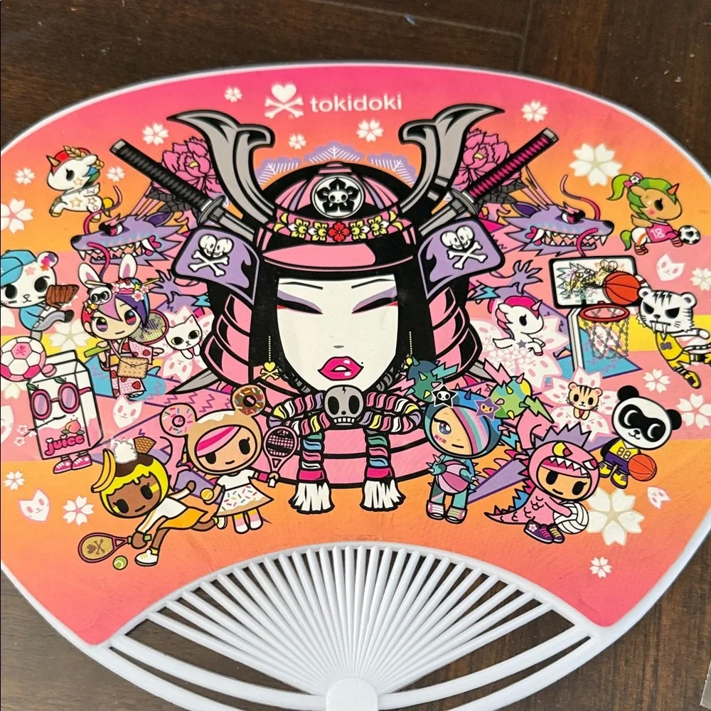 Tokidoki Vibrant Character Hand Fans - Set of 2
